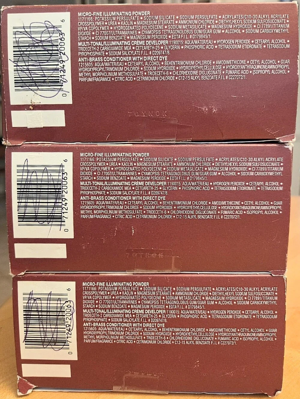 L'Oreal Paris 3 Box Couleur Experte 2-Step Hair Color Highlights Kit Toasted